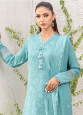 LSM Lakhany Printed Pashmina 3 Piece Unstitched Suit LSM25PP D-LG-RK-0091-B